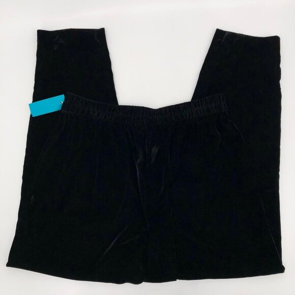J. Crew Black High Rise Velvet Pants | Regular Size 4 - Picture 4 of 6